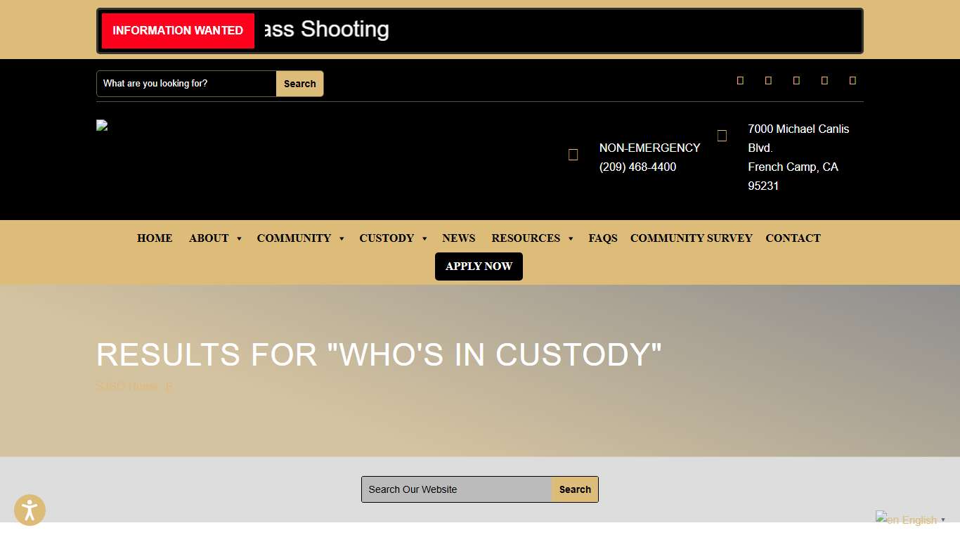 who's in custody | San Joaquin County Sheriff's Office